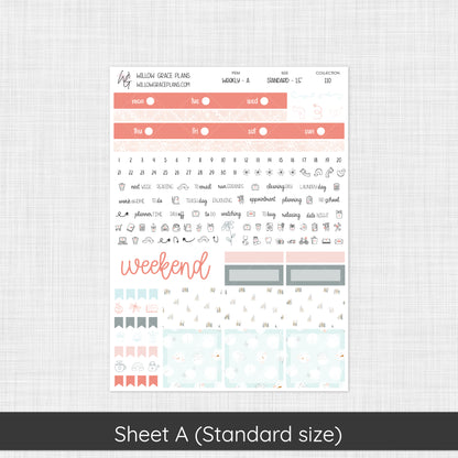 Weekly Sticker Kit | Winter Blush (110)