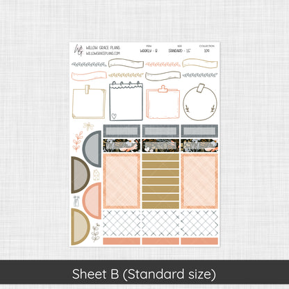 Weekly Sticker Kit | Midnight Meadow (109)