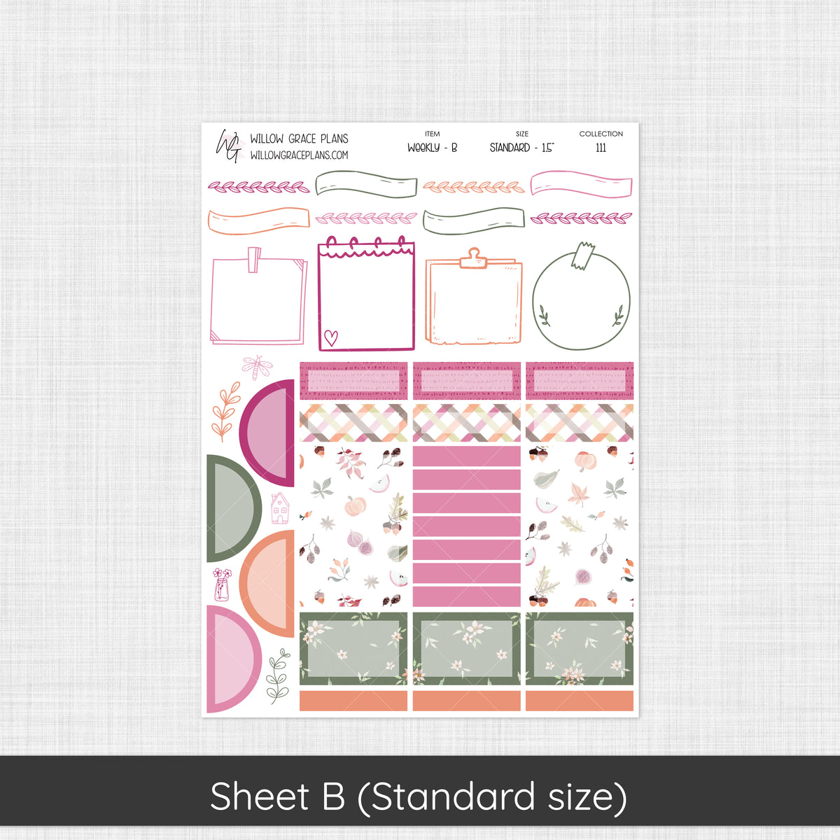 Weekly Sticker Kit | Changing Seasons (111)