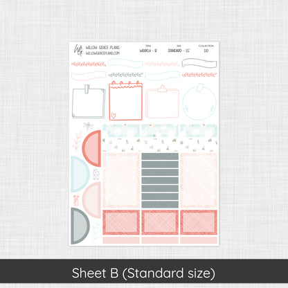 Weekly Sticker Kit | Winter Blush (110)