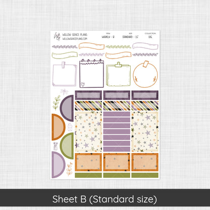 Weekly Sticker Kit | Not So Spooky (106)