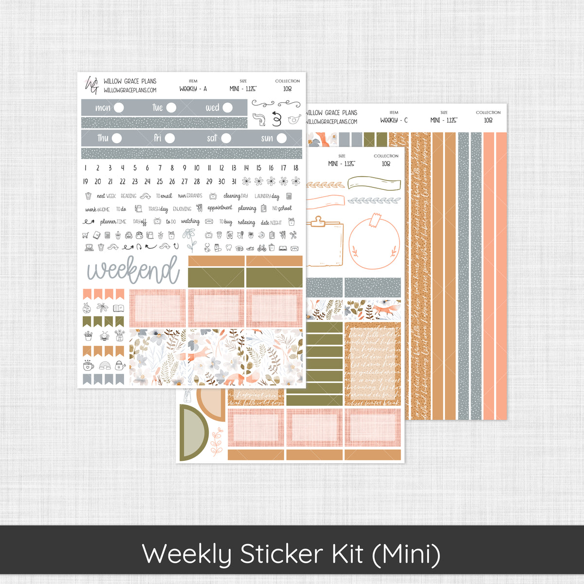 Weekly Sticker Kit | Hidden Hallow (108)