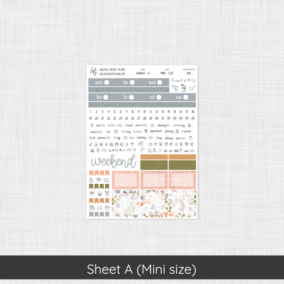 Weekly Sticker Kit | Hidden Hallow (108)