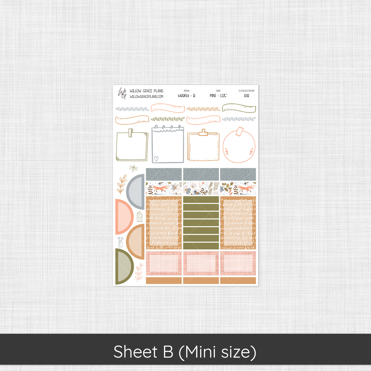 Weekly Sticker Kit | Hidden Hallow (108)