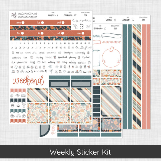 Weekly Sticker Kit | Foxy Forest (328)