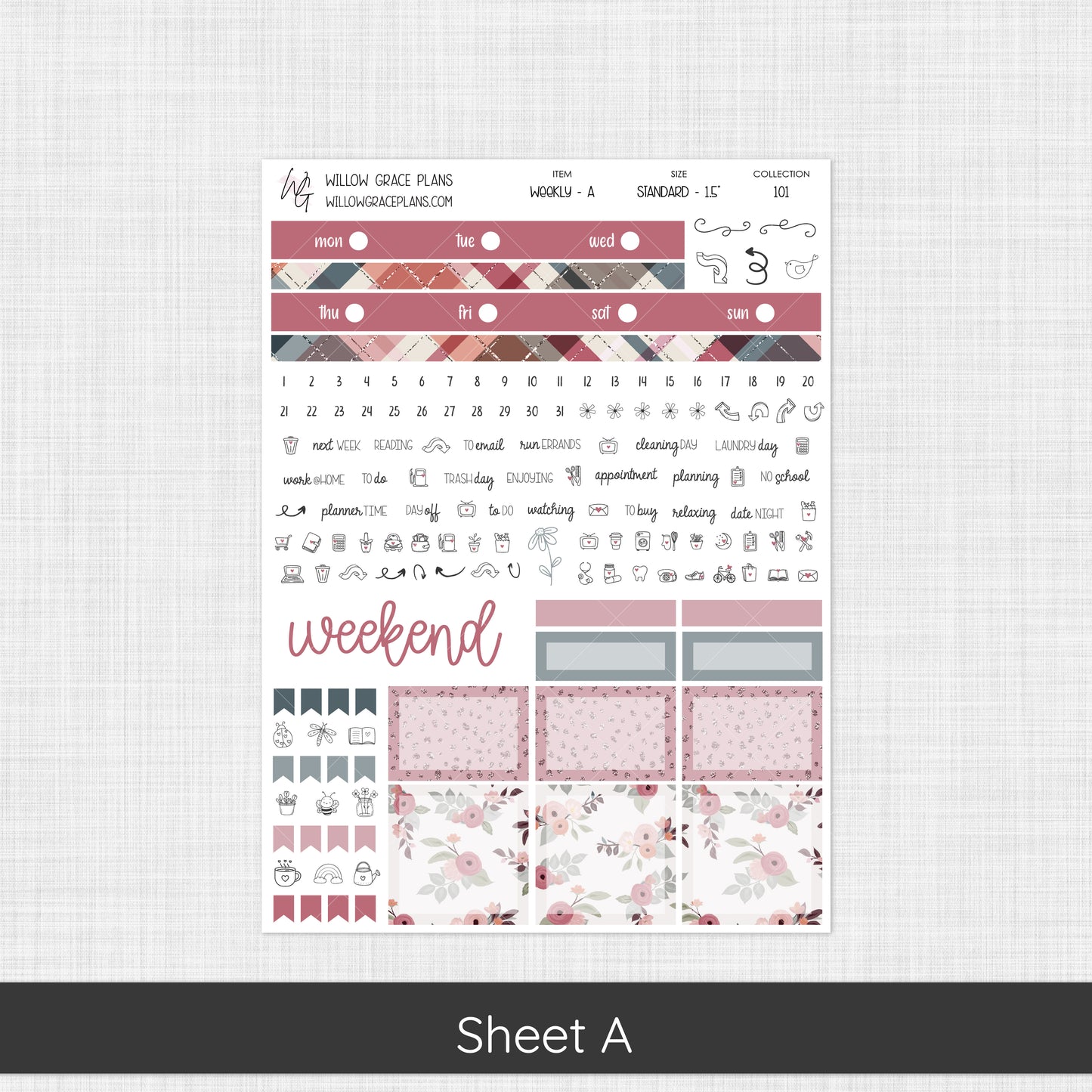 Weekly Sticker Kit (101)