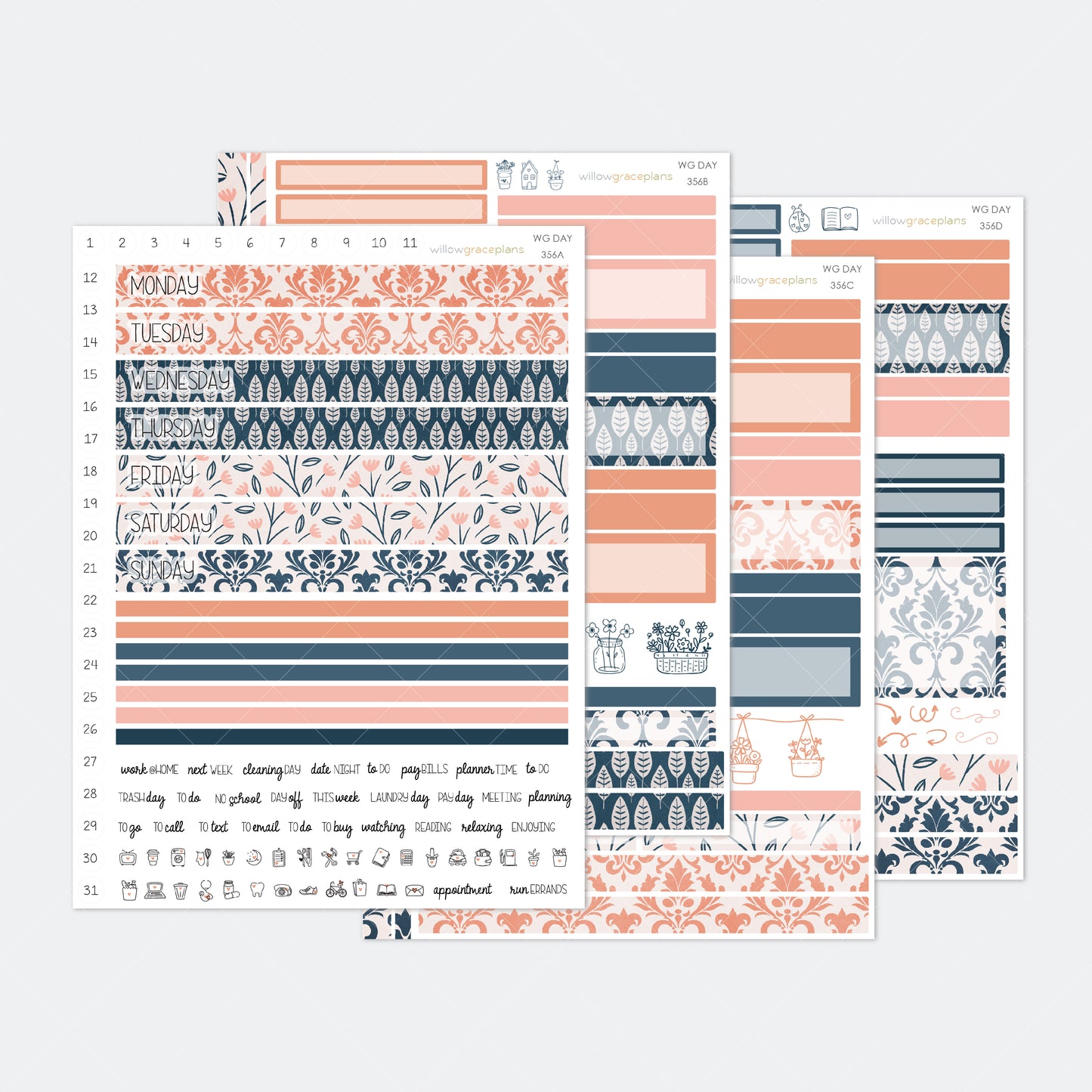 Daily Planner Stickers | Petaled Print