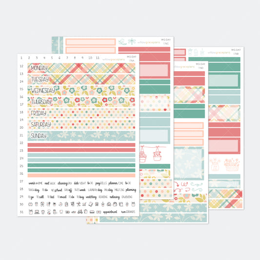Daily Planner Stickers | Garden Picnic