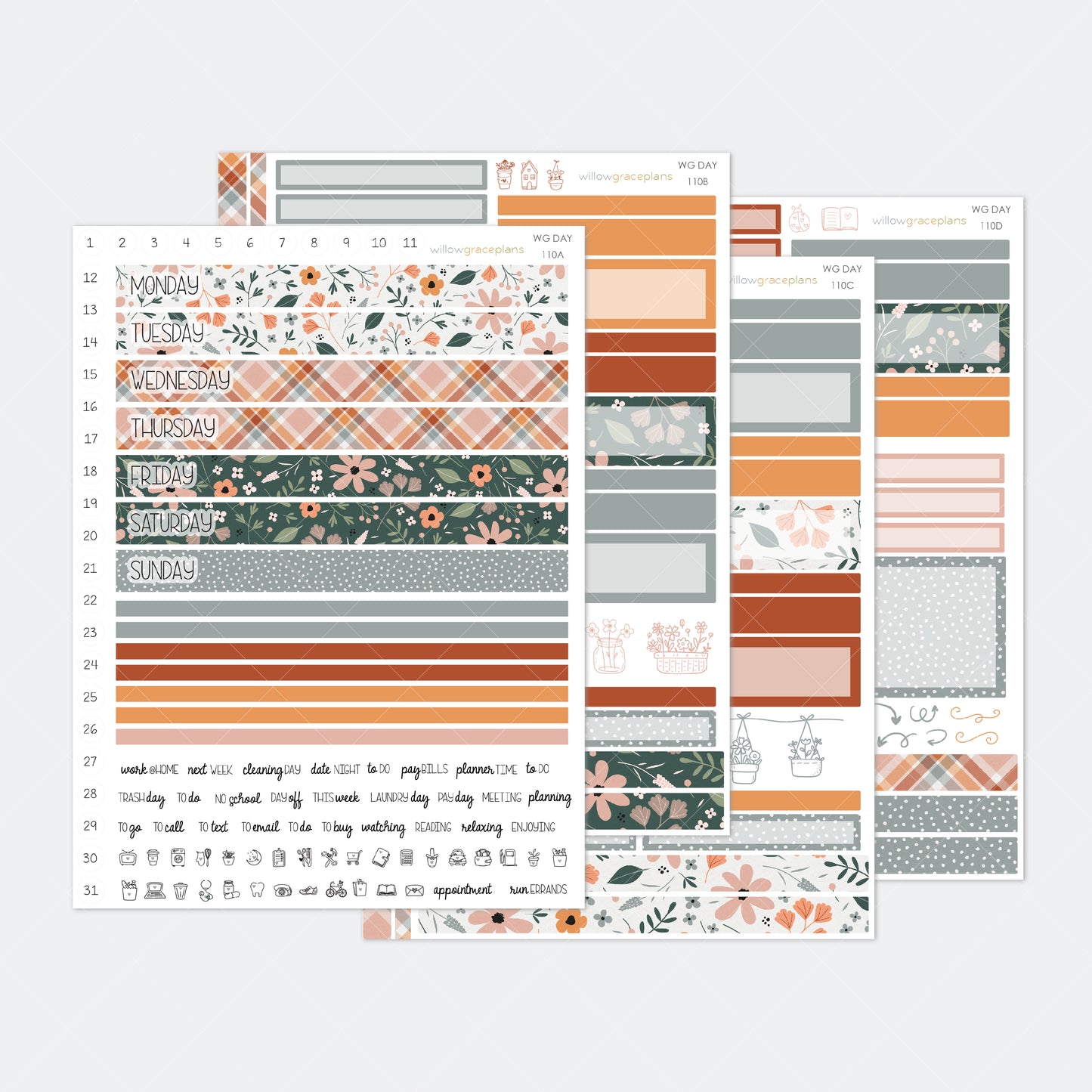 Daily Planner Stickers | Common Thread