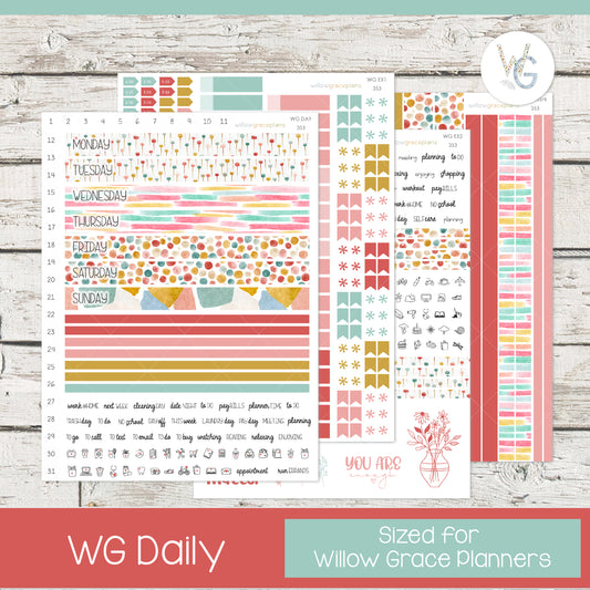 Daily Planner Stickers | Confetti Garden
