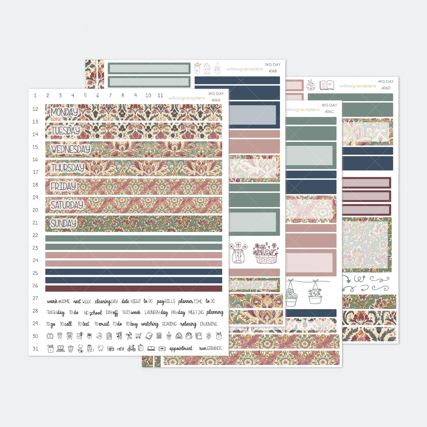 Daily Planner Stickers | Tapestry