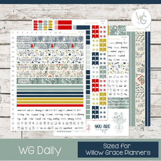 Daily Planner Stickers | Winter Meadow