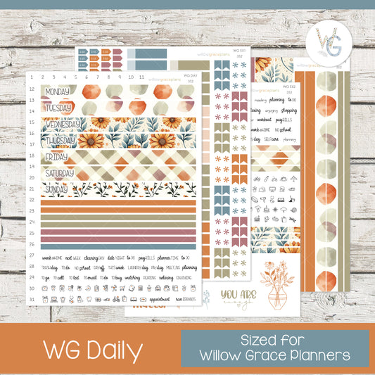 Daily Planner Stickers | Sunflower Harvest