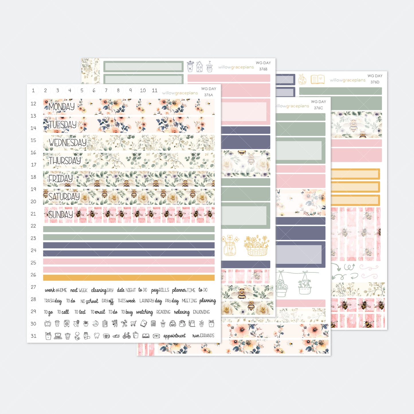 Daily Planner Stickers | Wild Honey