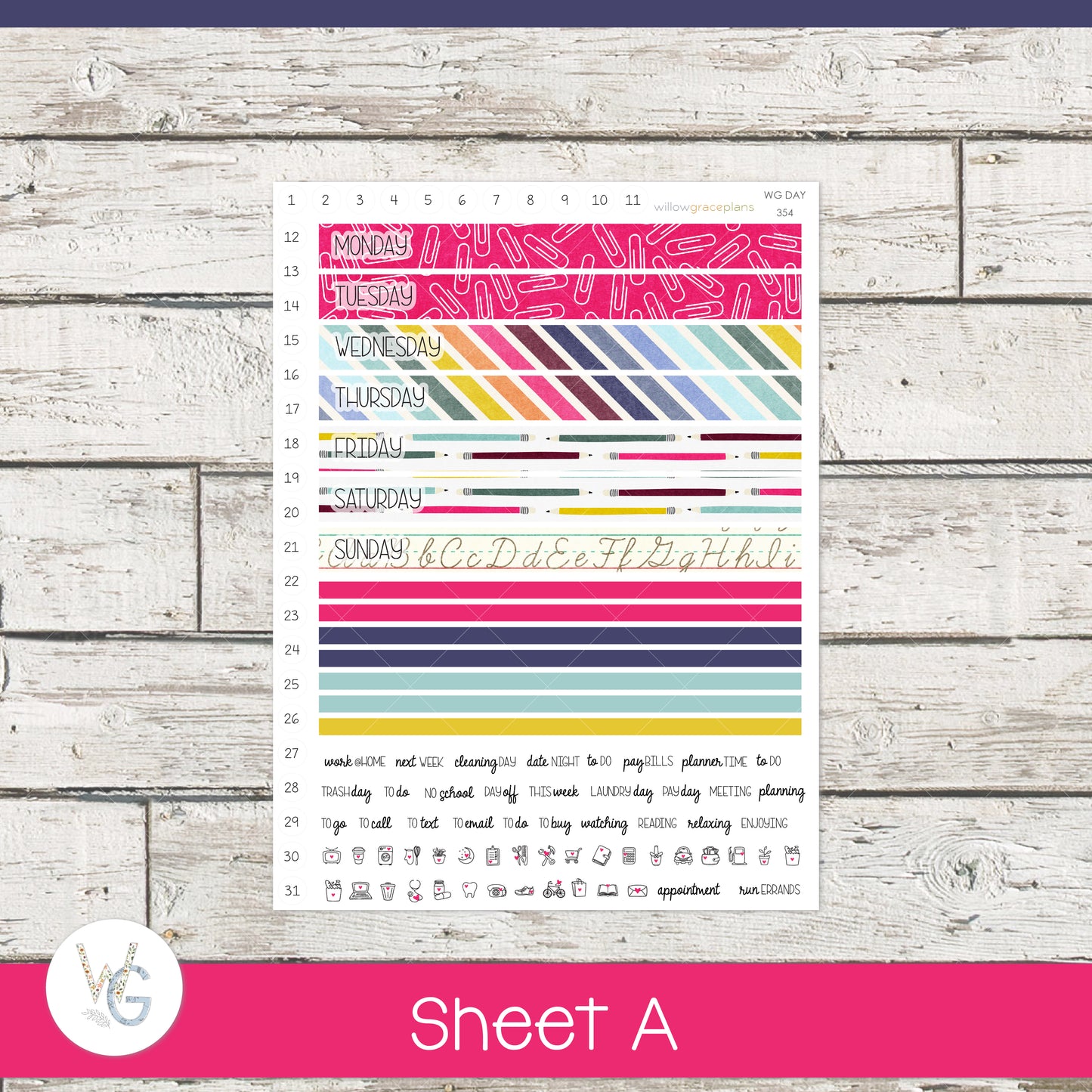 Daily Planner Stickers | Back to School