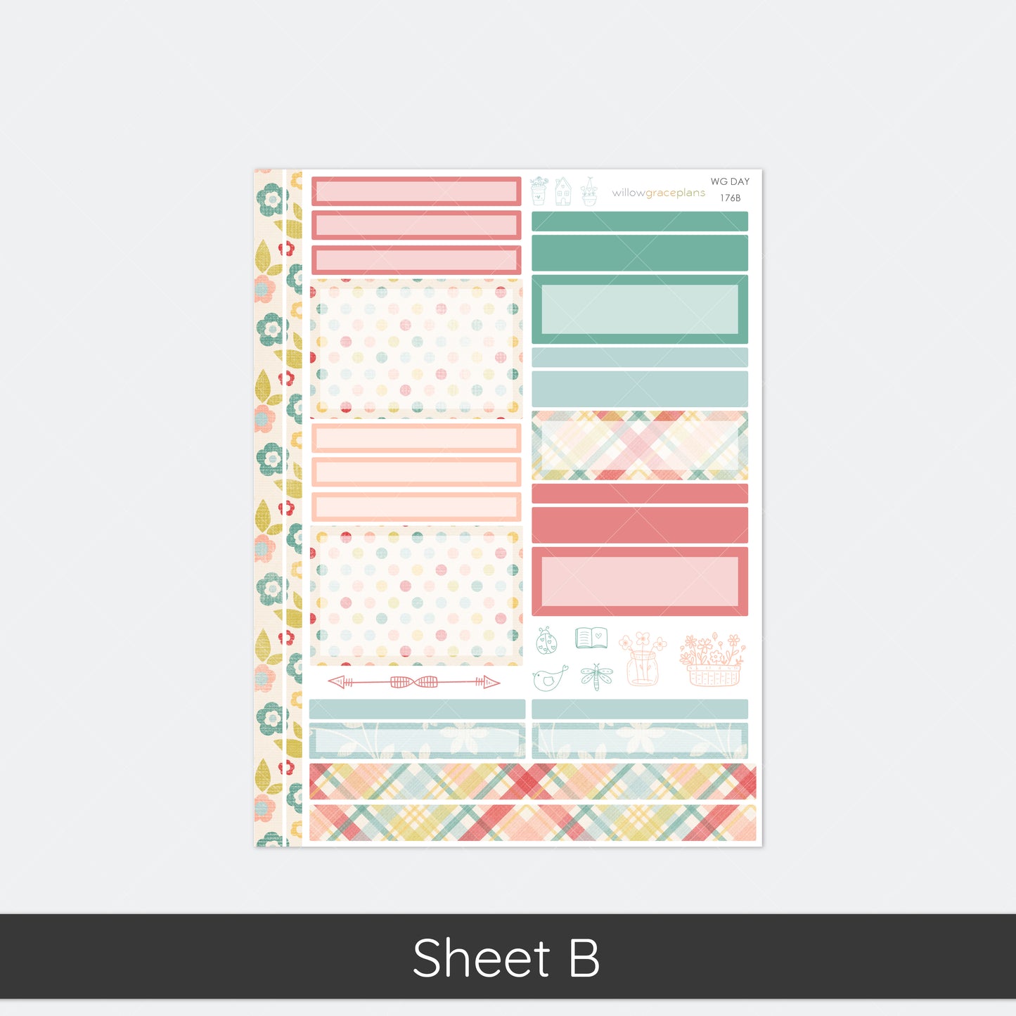 Daily Planner Stickers | Garden Picnic