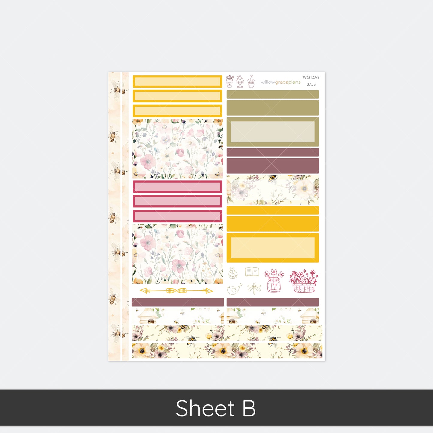 Daily Planner Stickers | Honey Bee