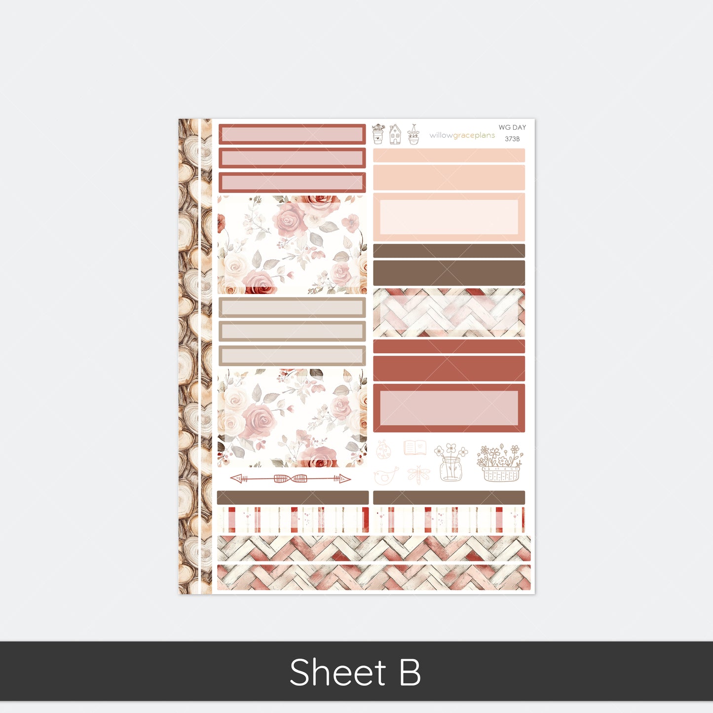 Daily Planner Stickers | Rosewood Love