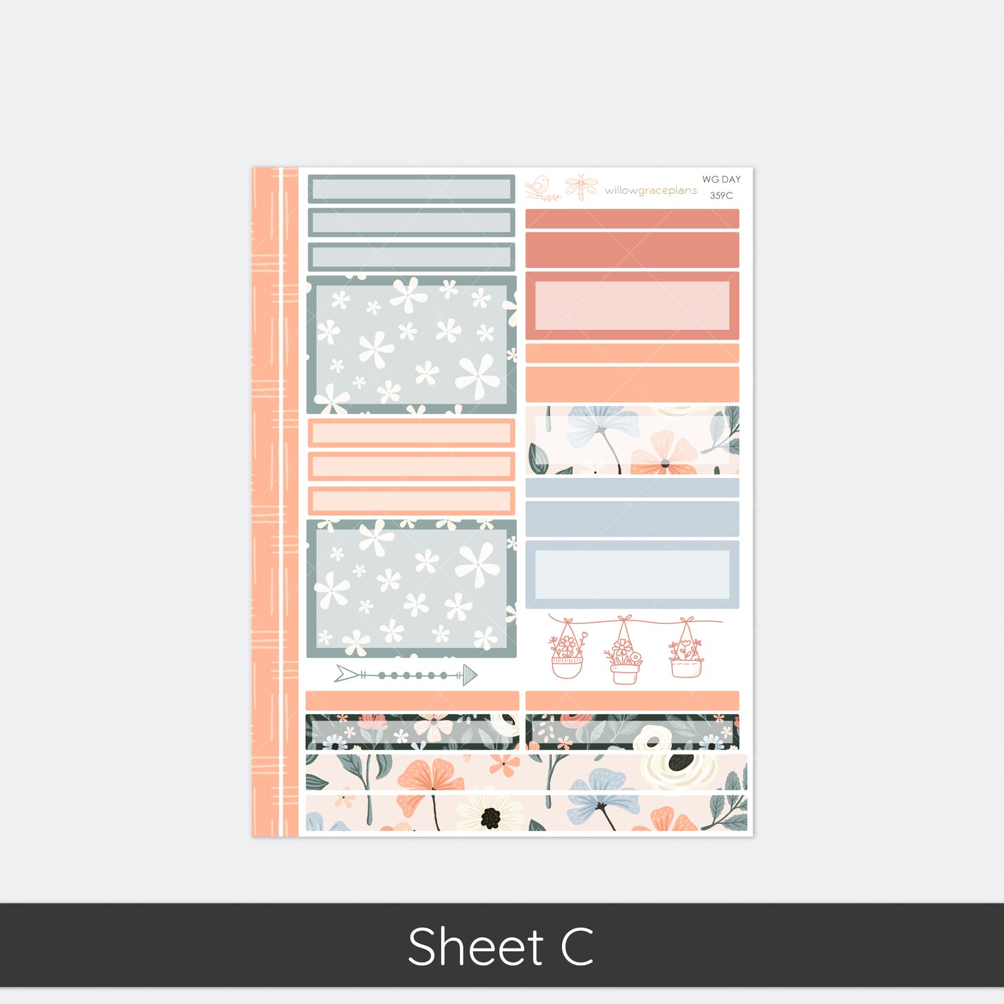 Daily Planner Stickers | Antique Bloom