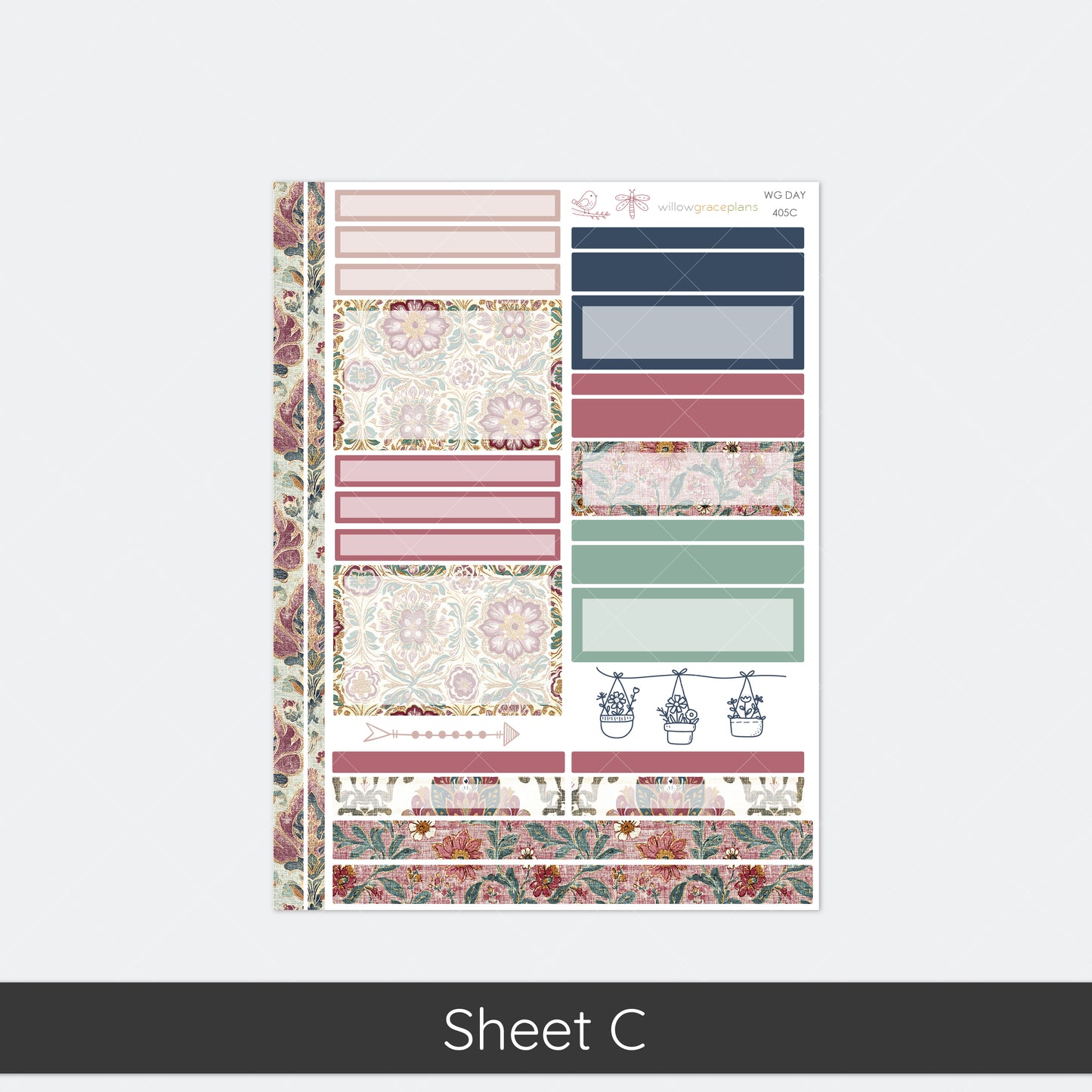 Daily Planner Stickers | Heirloom Garden