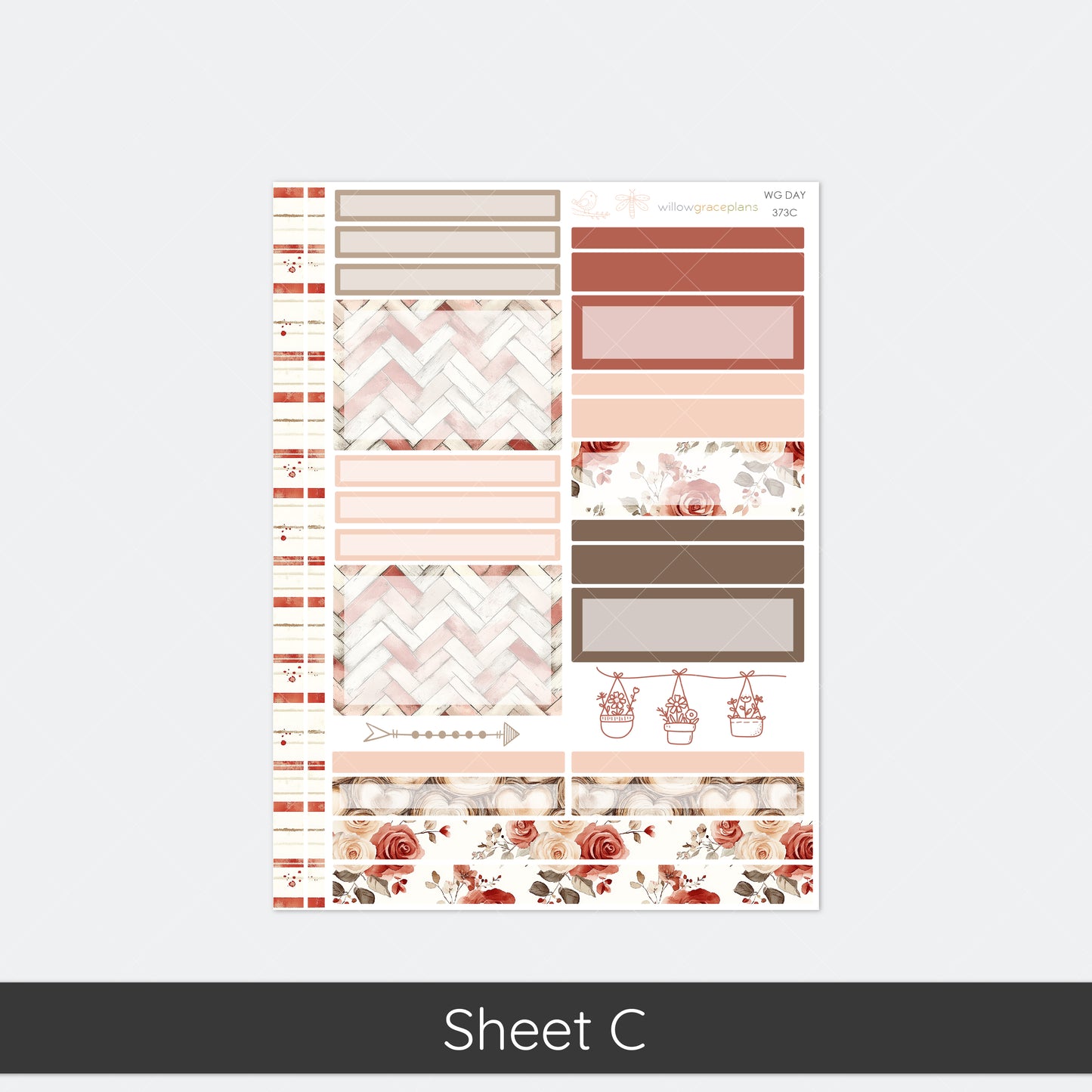 Daily Planner Stickers | Rosewood Love