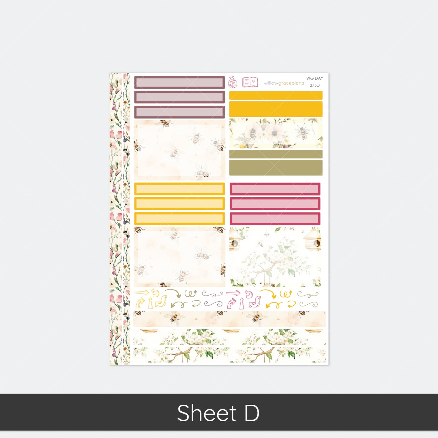 Daily Planner Stickers | Honey Bee