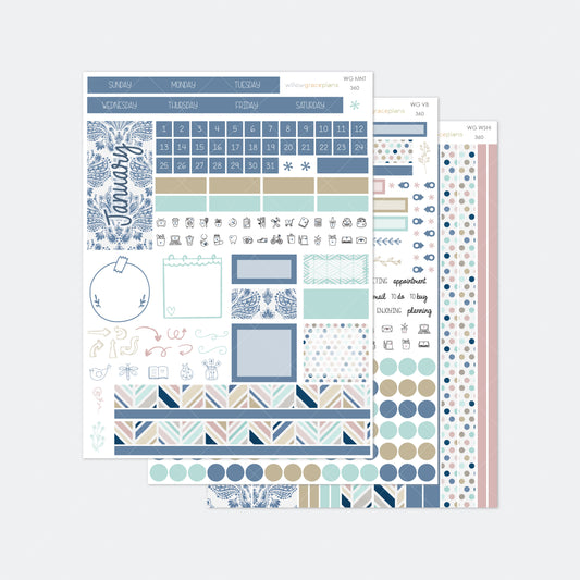 Monthly Planner Stickers | Blue Harbor