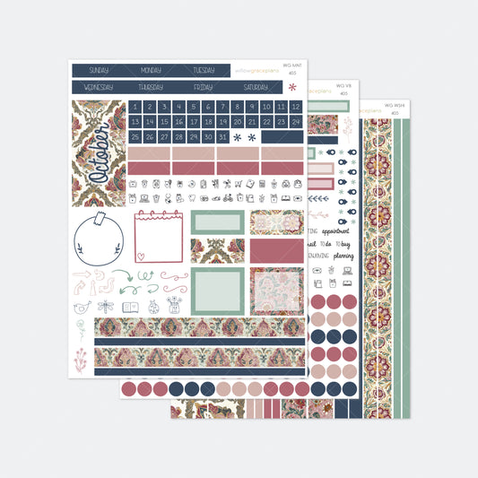 Monthly Planner Stickers | Heirloom Garden