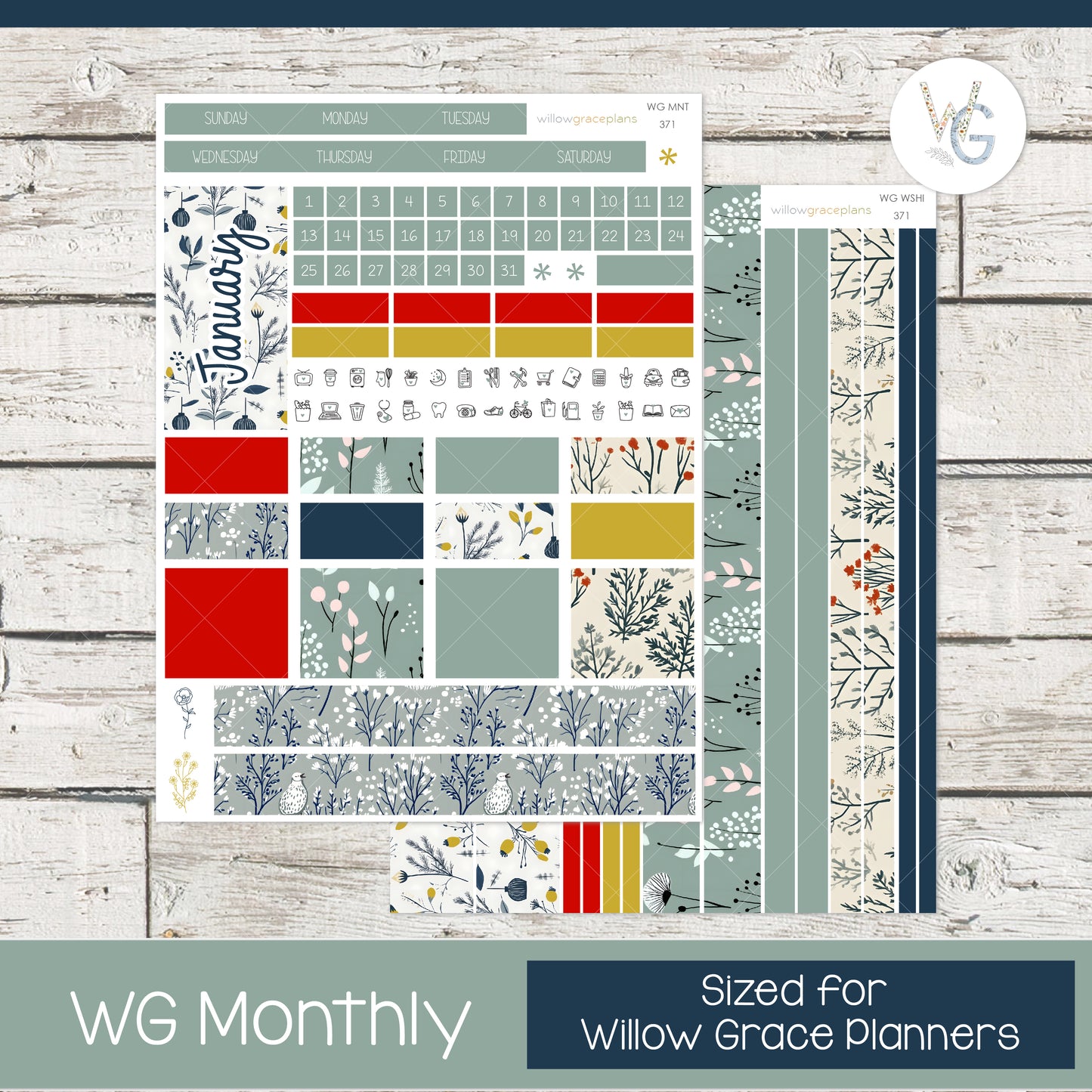 Winter Meadow Complete Sticker Collection