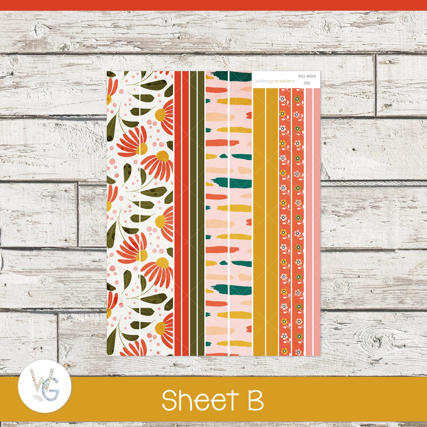 Monthly Planner Stickers | Sunny Blooms