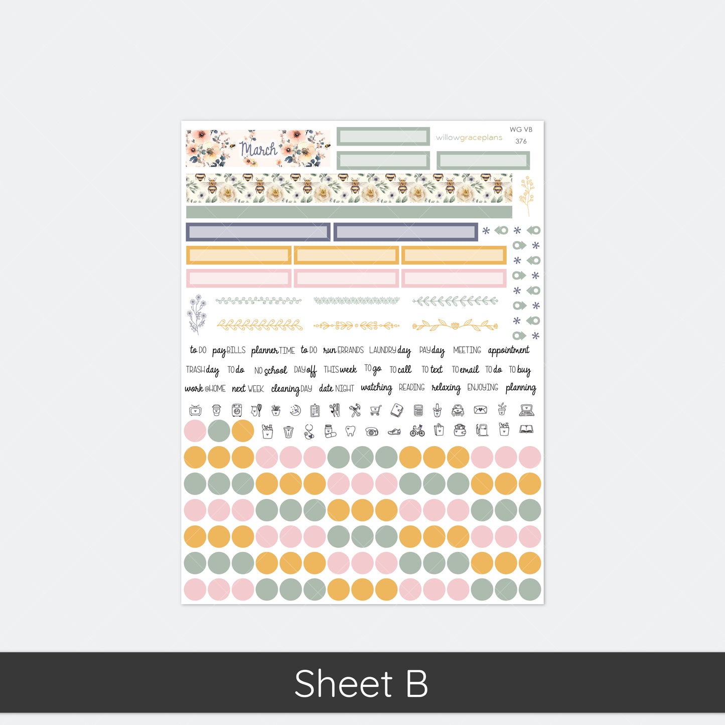 Monthly Planner Stickers | Wild Honey