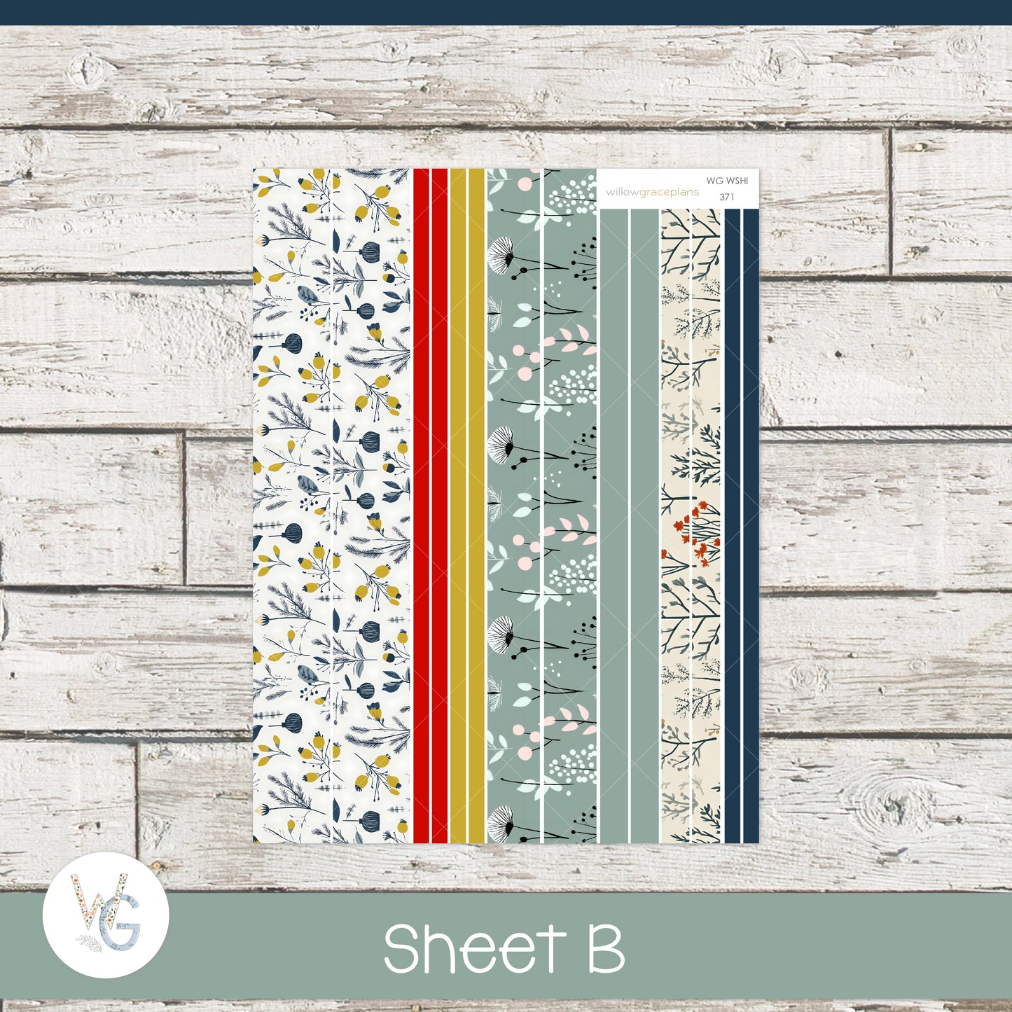 Monthly Planner Stickers | Winter Meadow