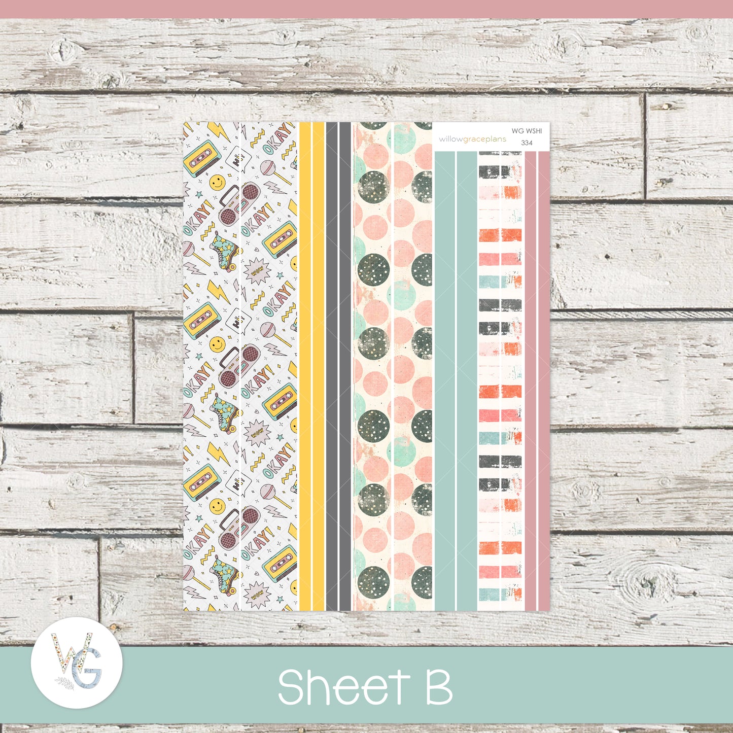 Monthly Planner Stickers | Retro Vibes