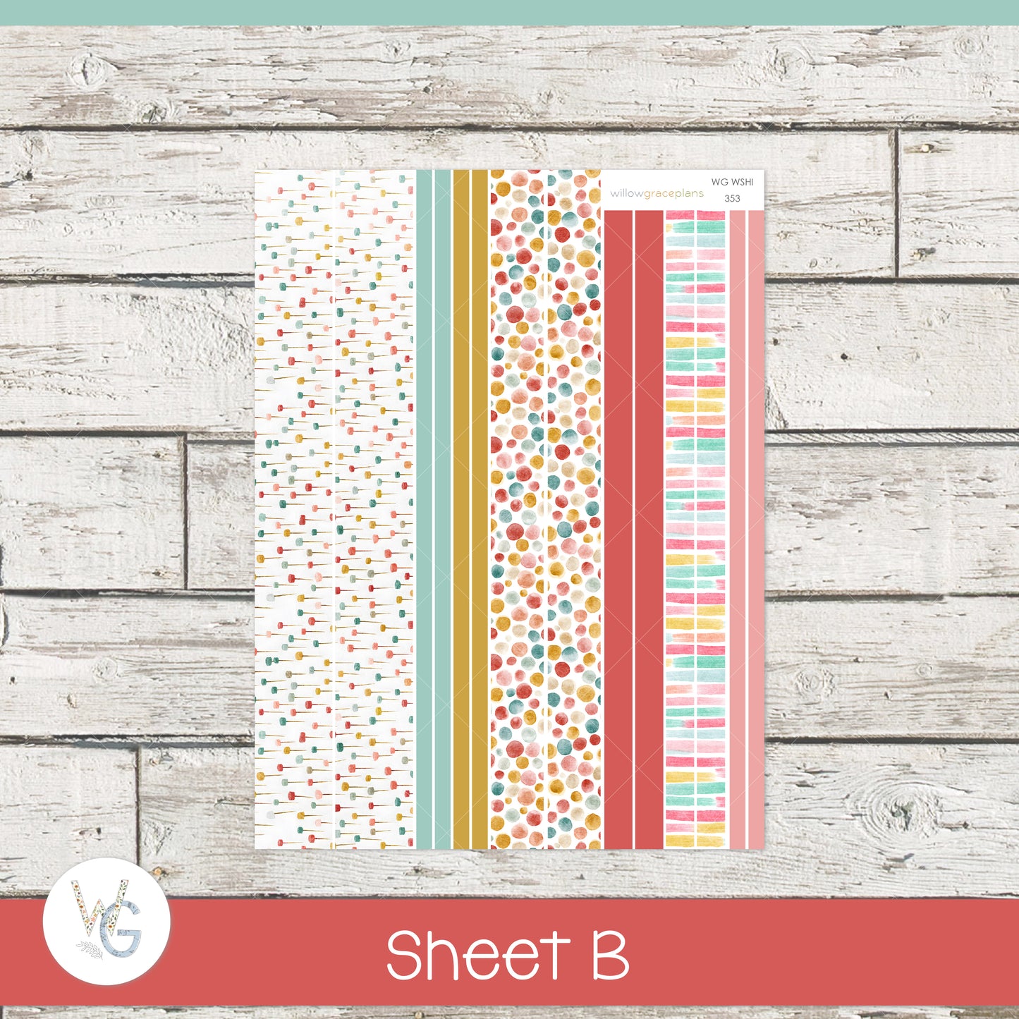 Monthly Planner Stickers | Confetti Garden