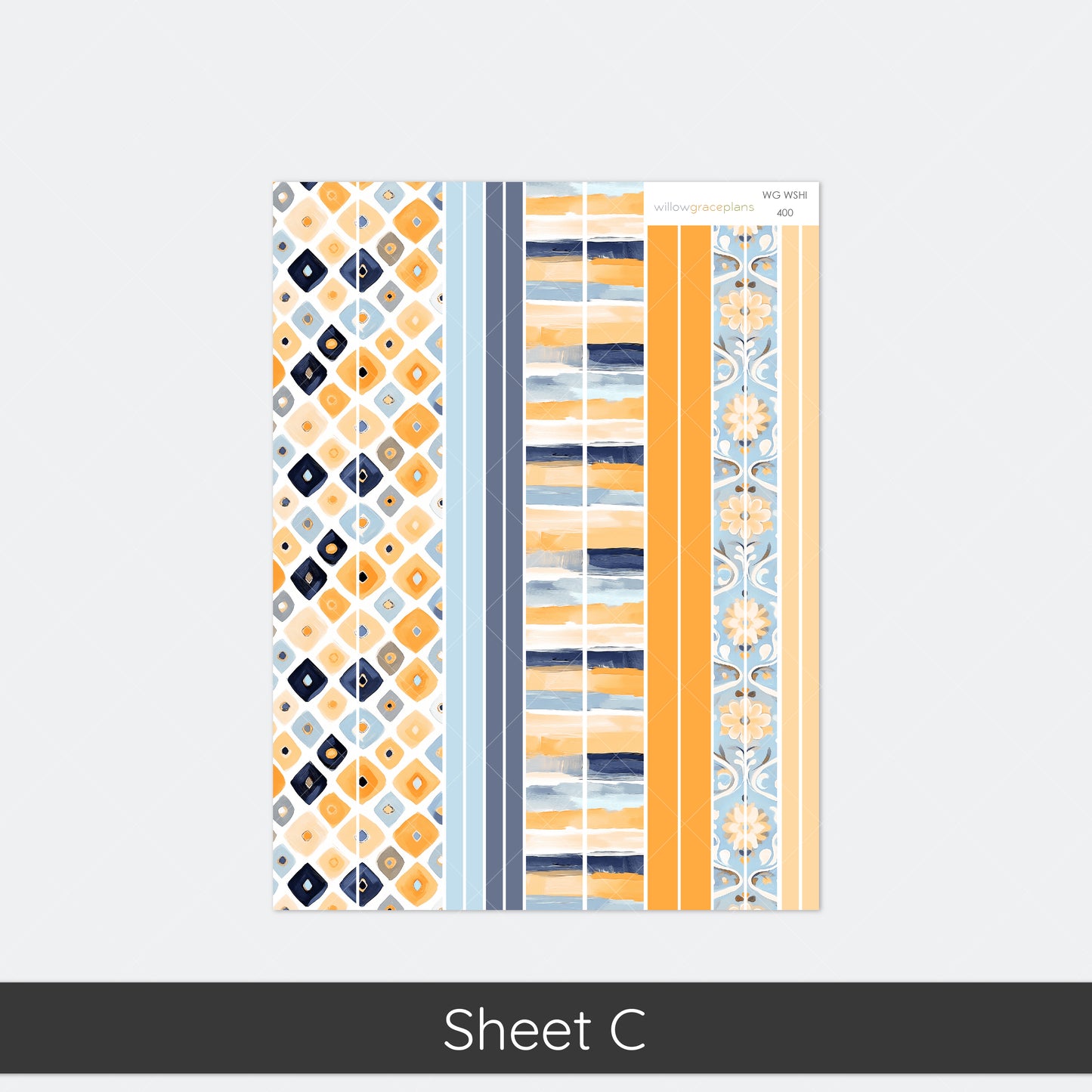 Monthly Planner Stickers | Blue Citrus