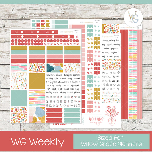 Weekly Planner Stickers | Confetti Garden