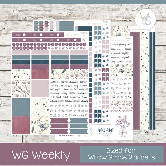 Weekly Planner Stickers | Winter Romance