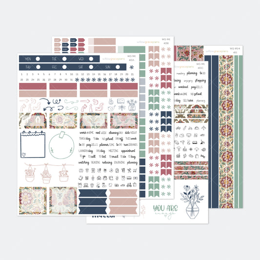 Weekly Planner Stickers | Heirloom Garden