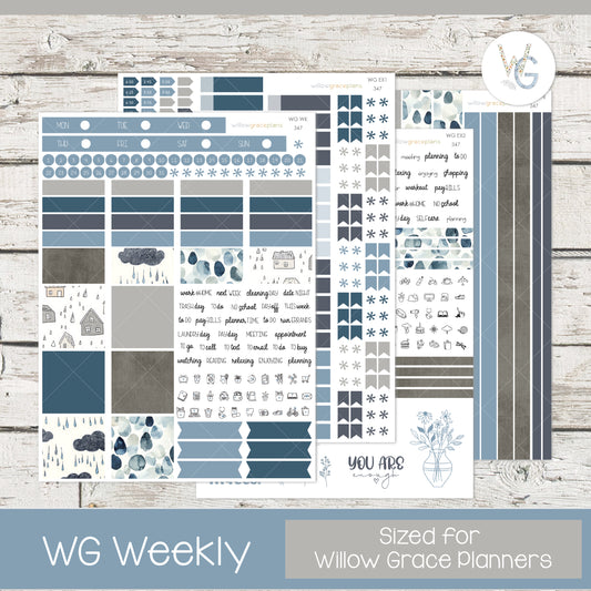 Weekly Planner Stickers | Rainy Day