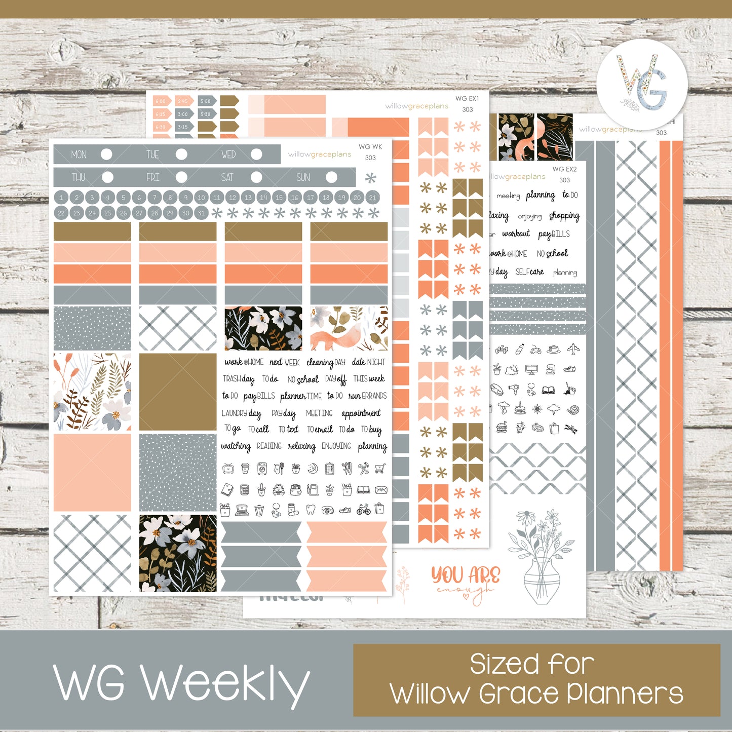 Weekly Planner Stickers | Fox Hallow