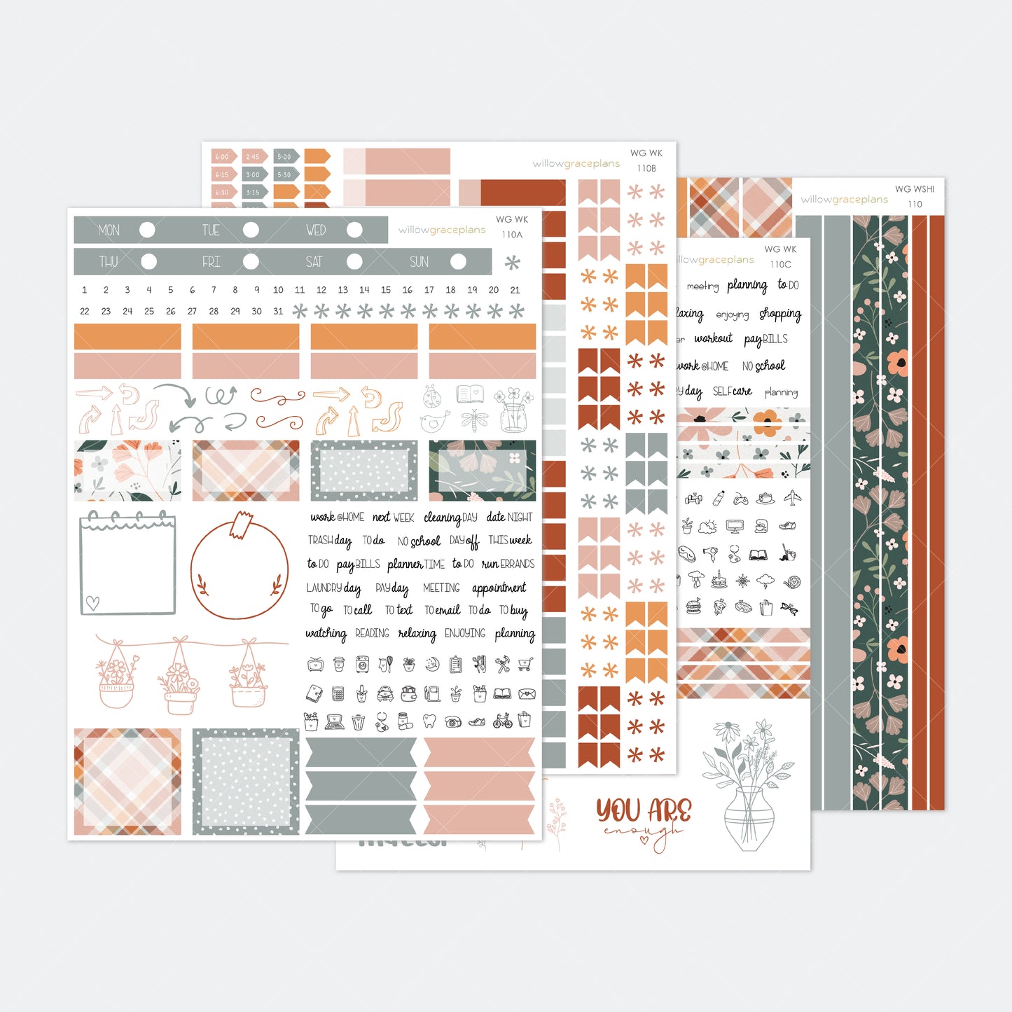 Weekly Planner Stickers | Common Thread
