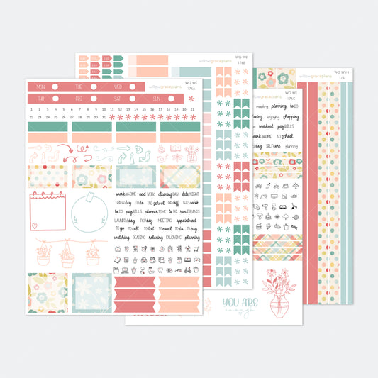 Weekly Planner Stickers | Garden Picnic