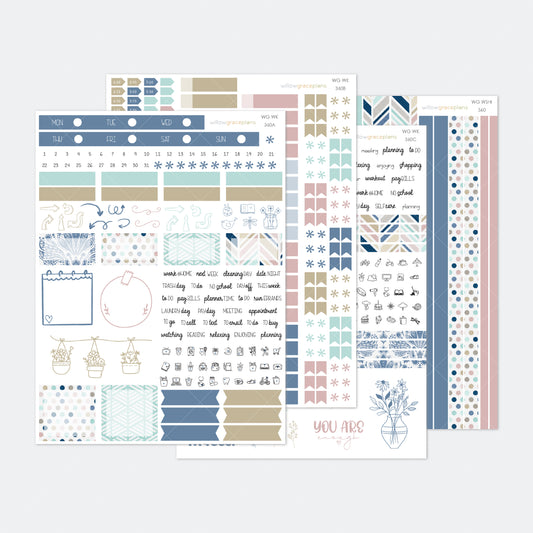 Weekly Planner Stickers | Blue Harbor