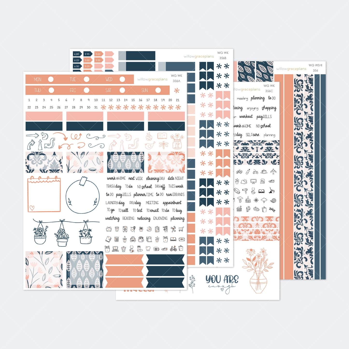 Weekly Planner Stickers | Petaled Print