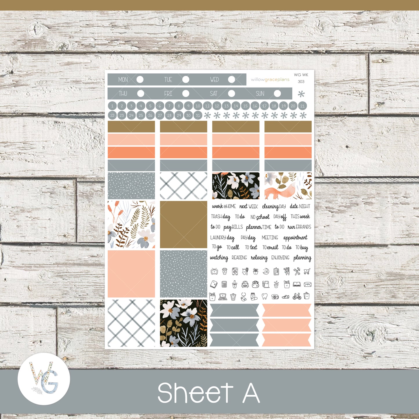 Weekly Planner Stickers | Fox Hallow