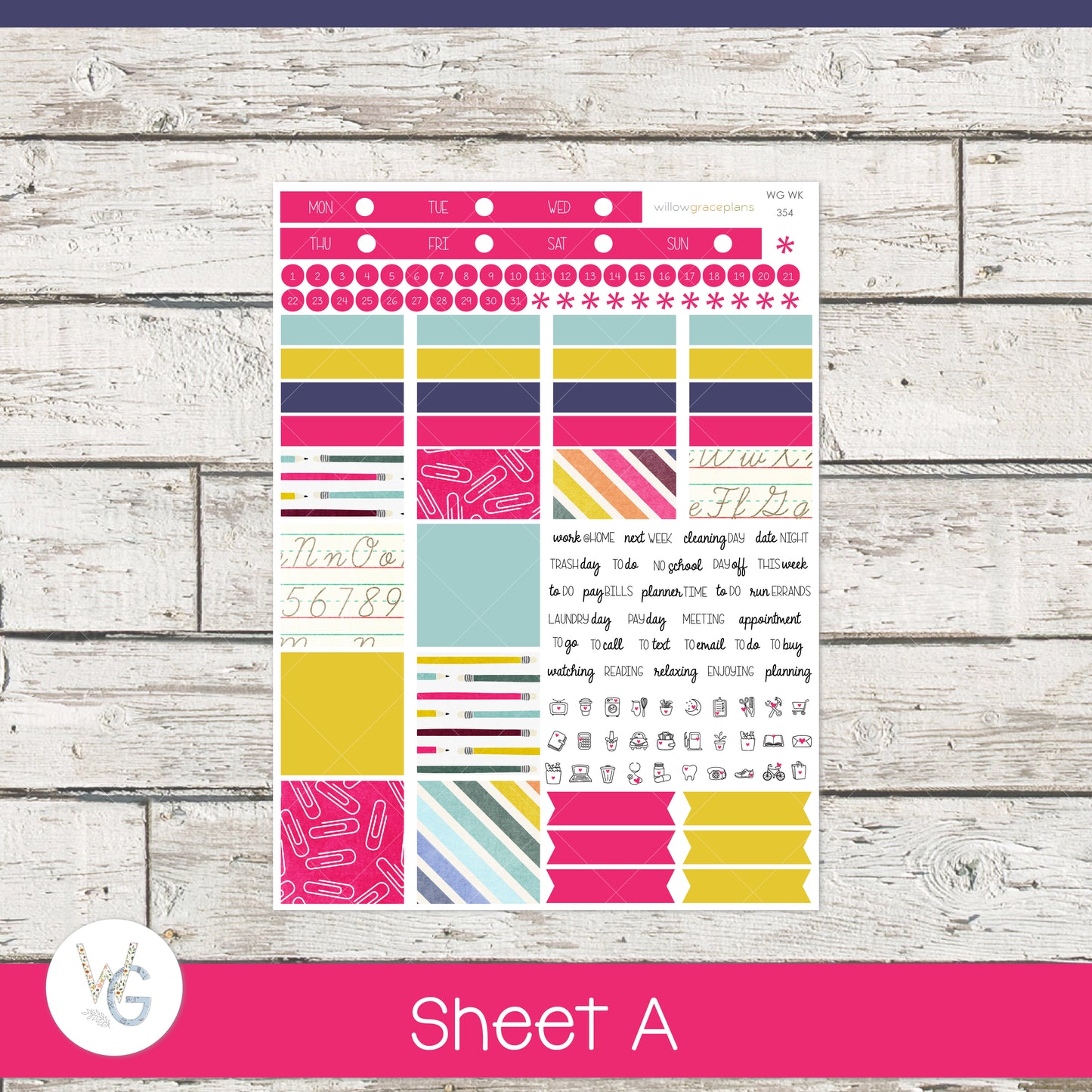 Weekly Planner Stickers | Back to School