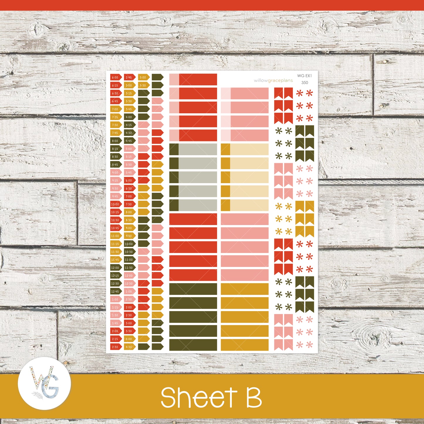 Weekly Planner Stickers | Sunny Blooms