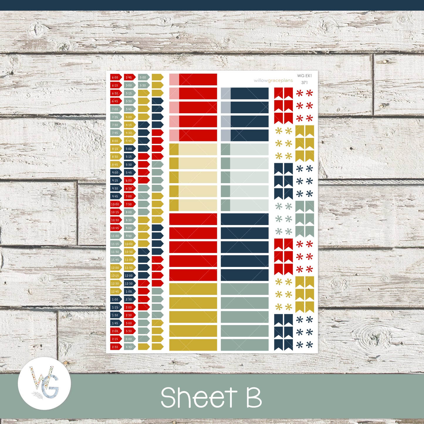 Daily Planner Stickers | Winter Meadow