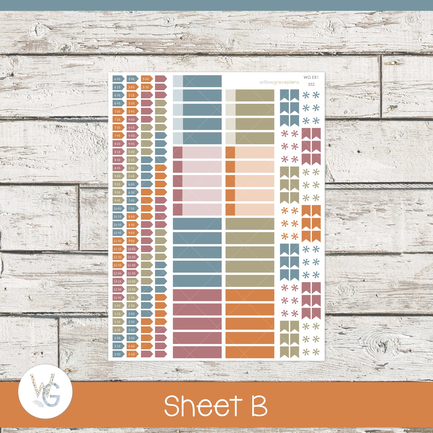 Daily Planner Stickers | Sunflower Harvest