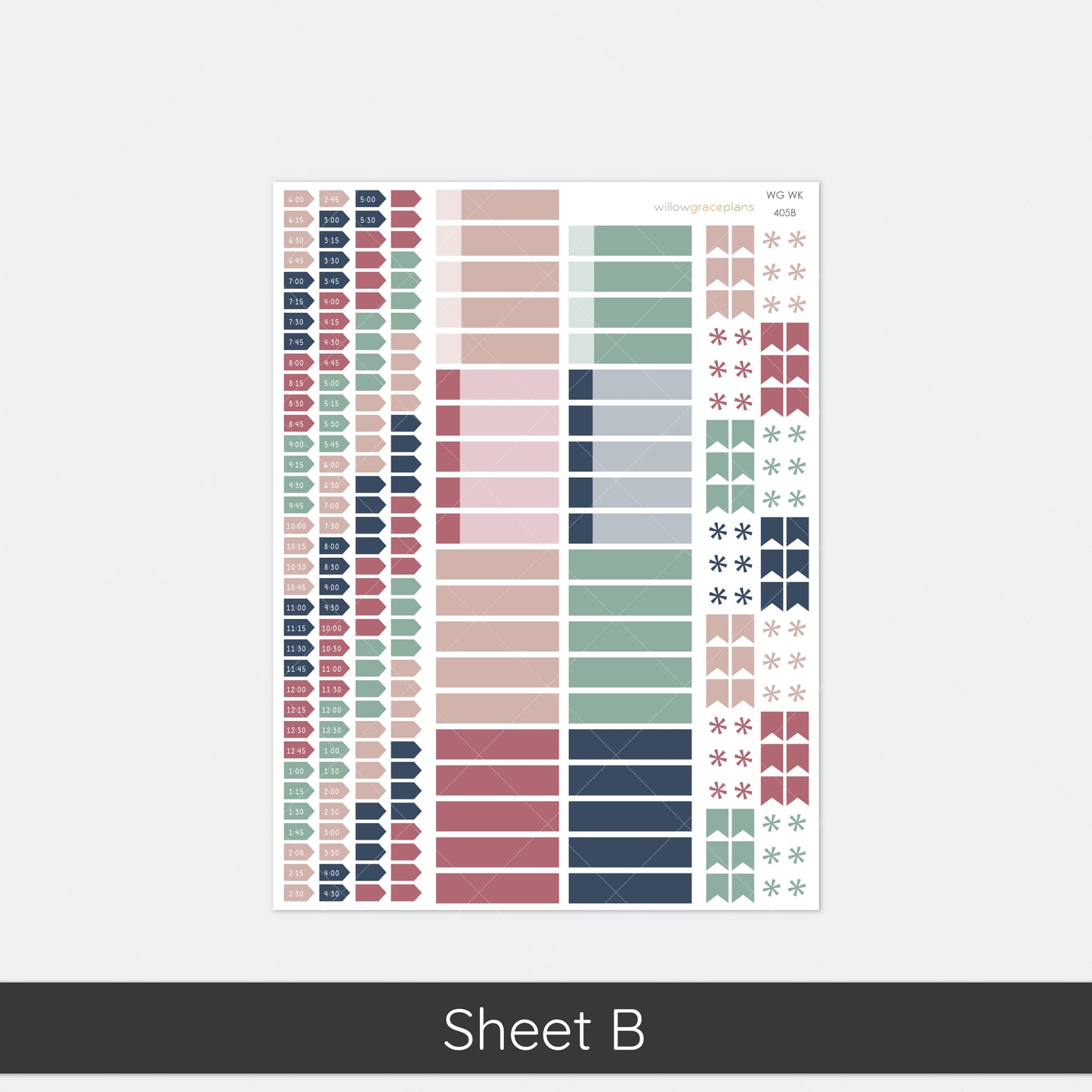 Weekly Planner Stickers | Heirloom Garden